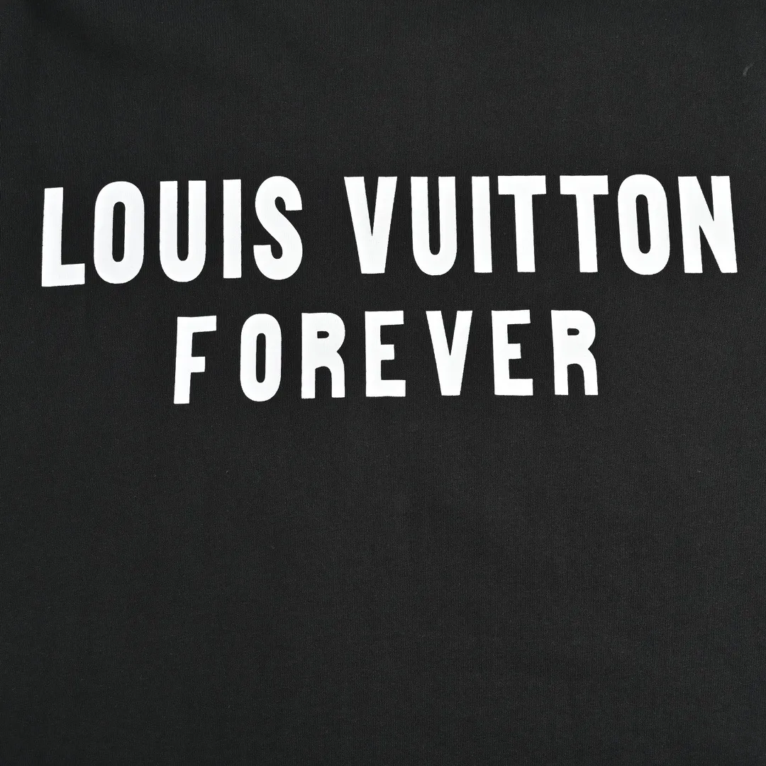 Louis Vuitton/Louis Vuitton 22ss fake pocket letter printed short sleeves